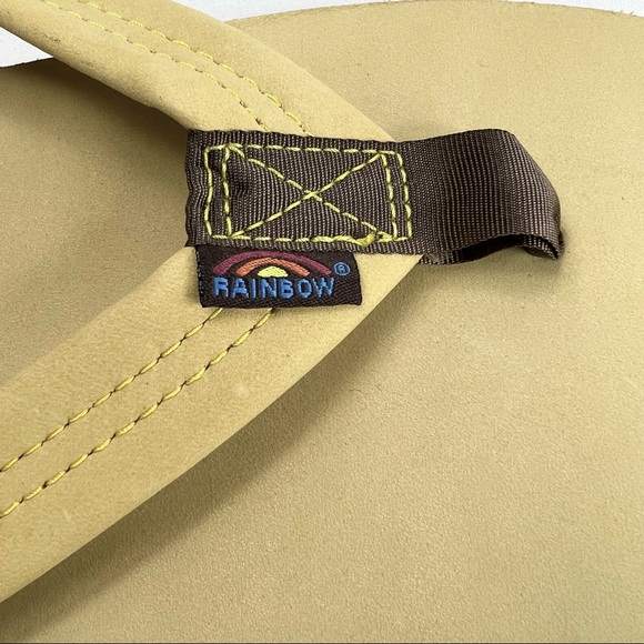 NWT RARE Rainbow Premium Leather Flip Flops - Picture 2 of 11